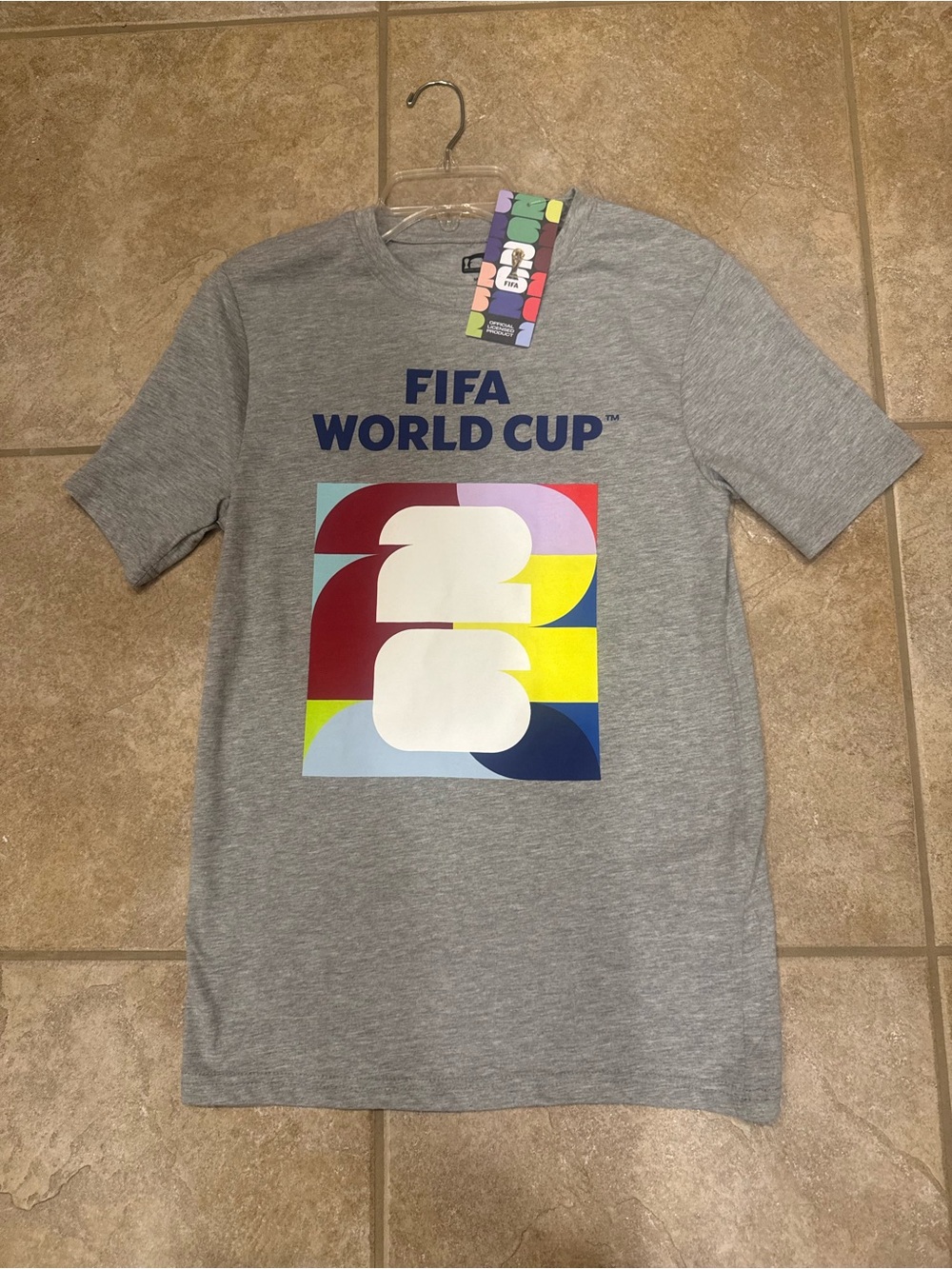 FIFA World Cup Grey Graphic Tee - Men's Short Sleeve